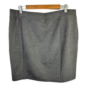Mario Serrani Italy Womens size XL Pull On Gray Skirt No Slit